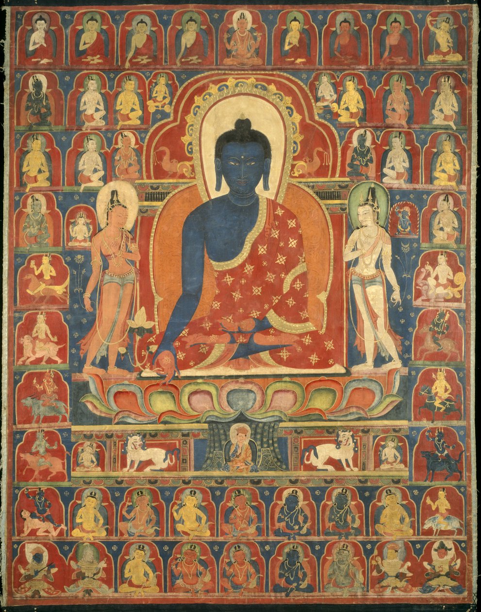 Malet banner af Tibetan School
