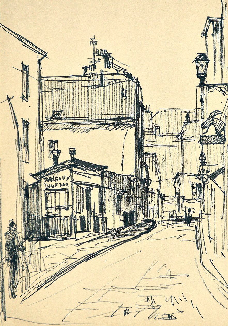 Chevalier de la Barre Street (Paris) af Tibor Dengyel