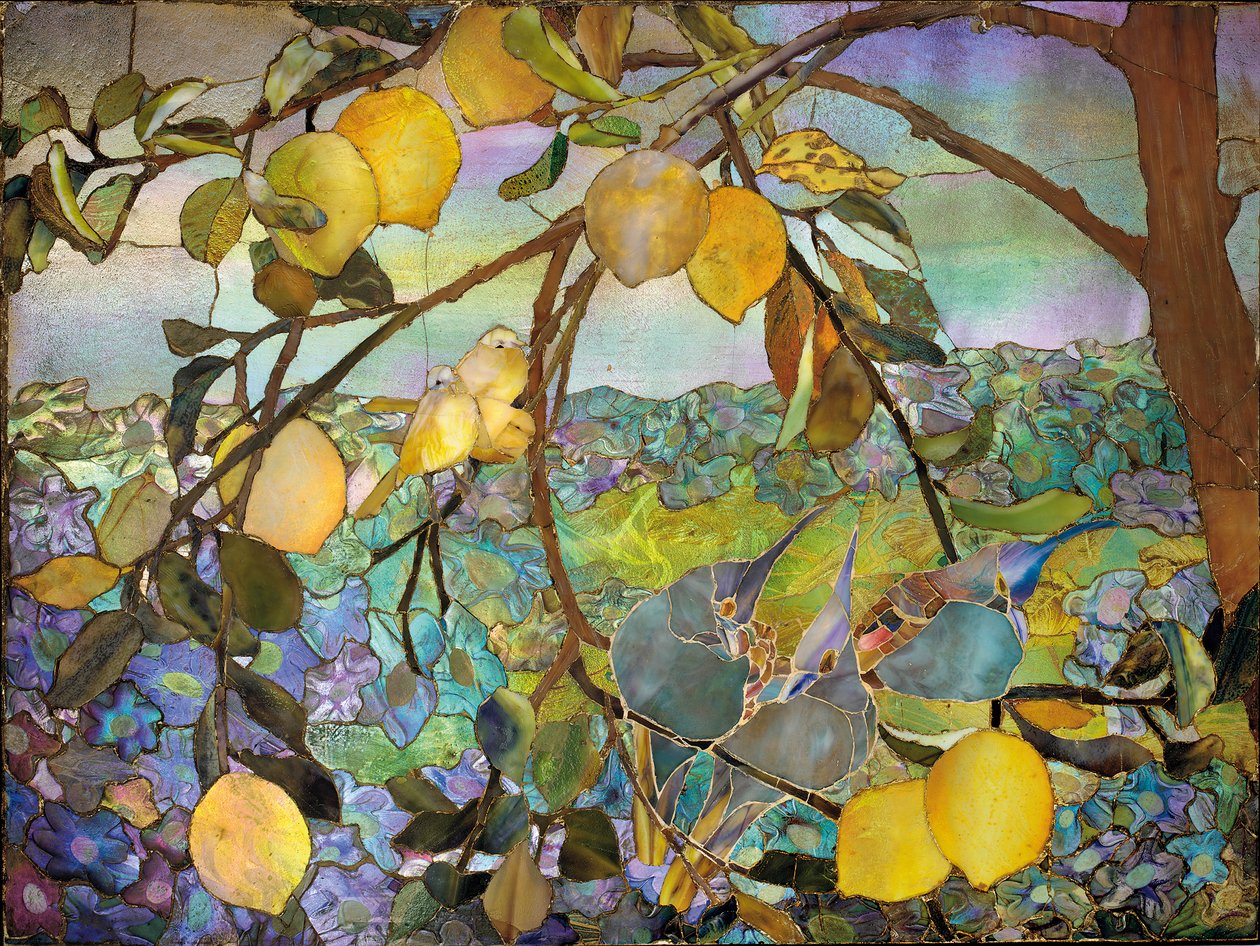 Favrile mosaikpanel, ca. 1910 af Tiffany Studios
