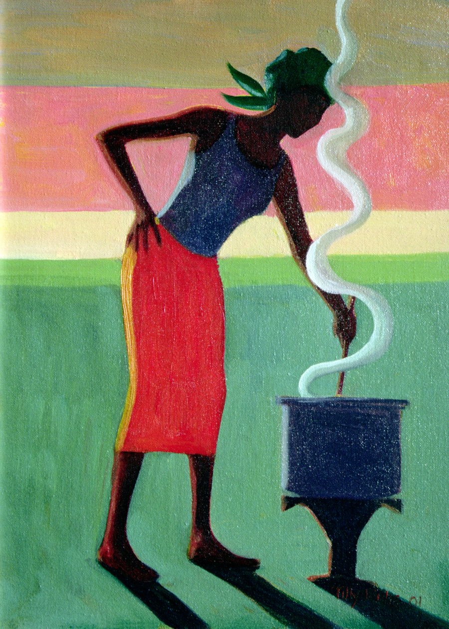 Tilberedning af ris, 2001 af Tilly Willis