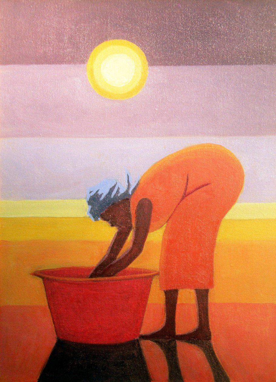 Den røde spand, 2002 af Tilly Willis