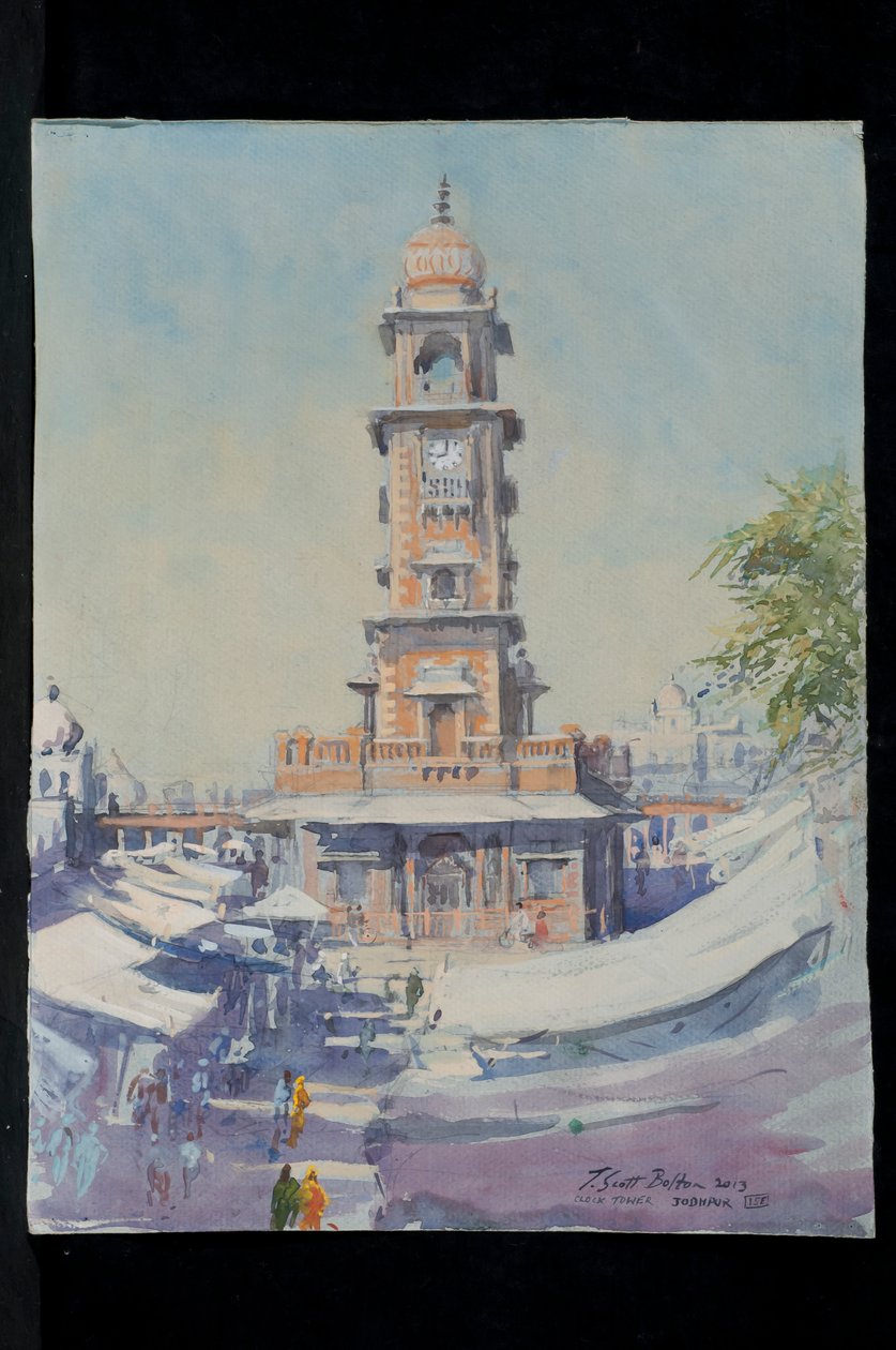 Clock Tower, Jodhpur, 2013 af Tim Scott Bolton