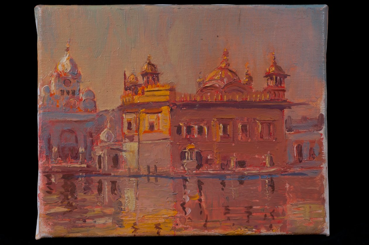 Solnedgang, Amritsar af Tim Scott Bolton