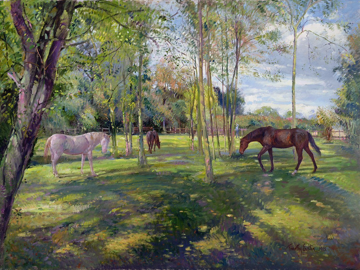 In the Rectory Paddock, 1993 af Timothy Easton