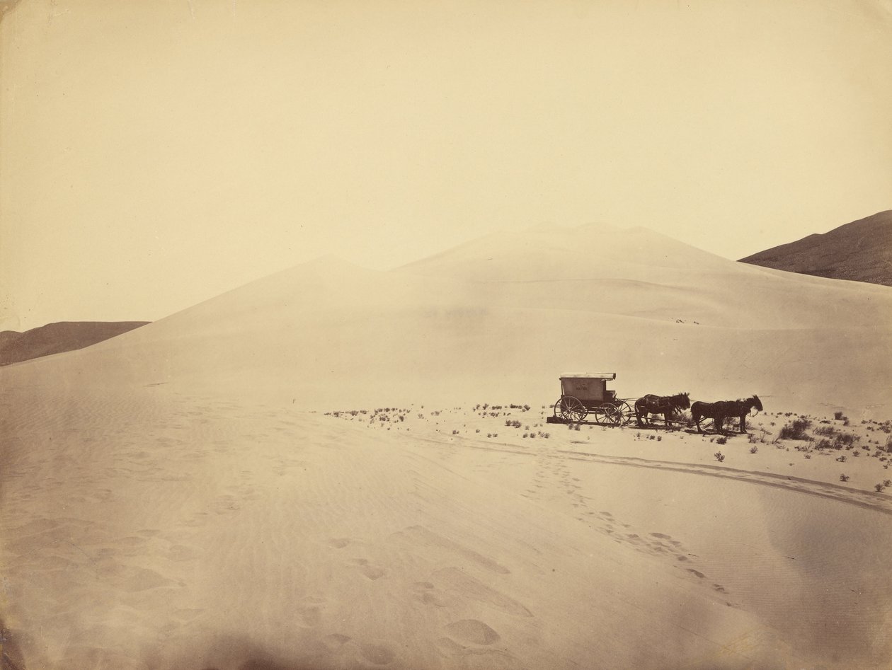 Desert Sand Hills nær Sink of Carson, Nevada af Timothy H. OSullivan