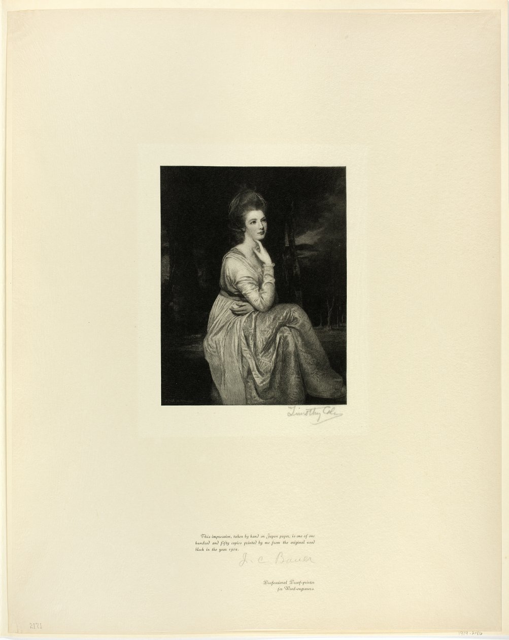 Lady Derby, fra Old English Masters af Timothy Cole