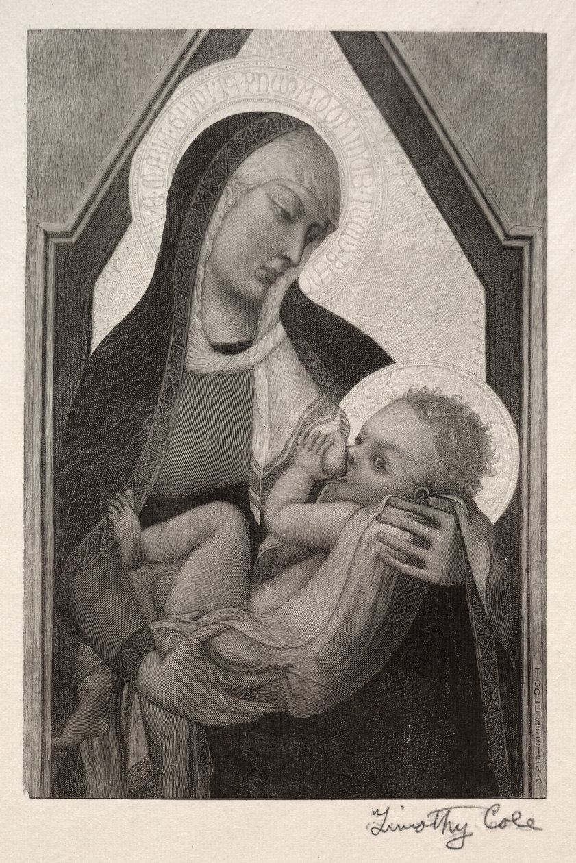 Gamle italienske mestre: Madonna og barn, 1888-1892. af Timothy Cole
