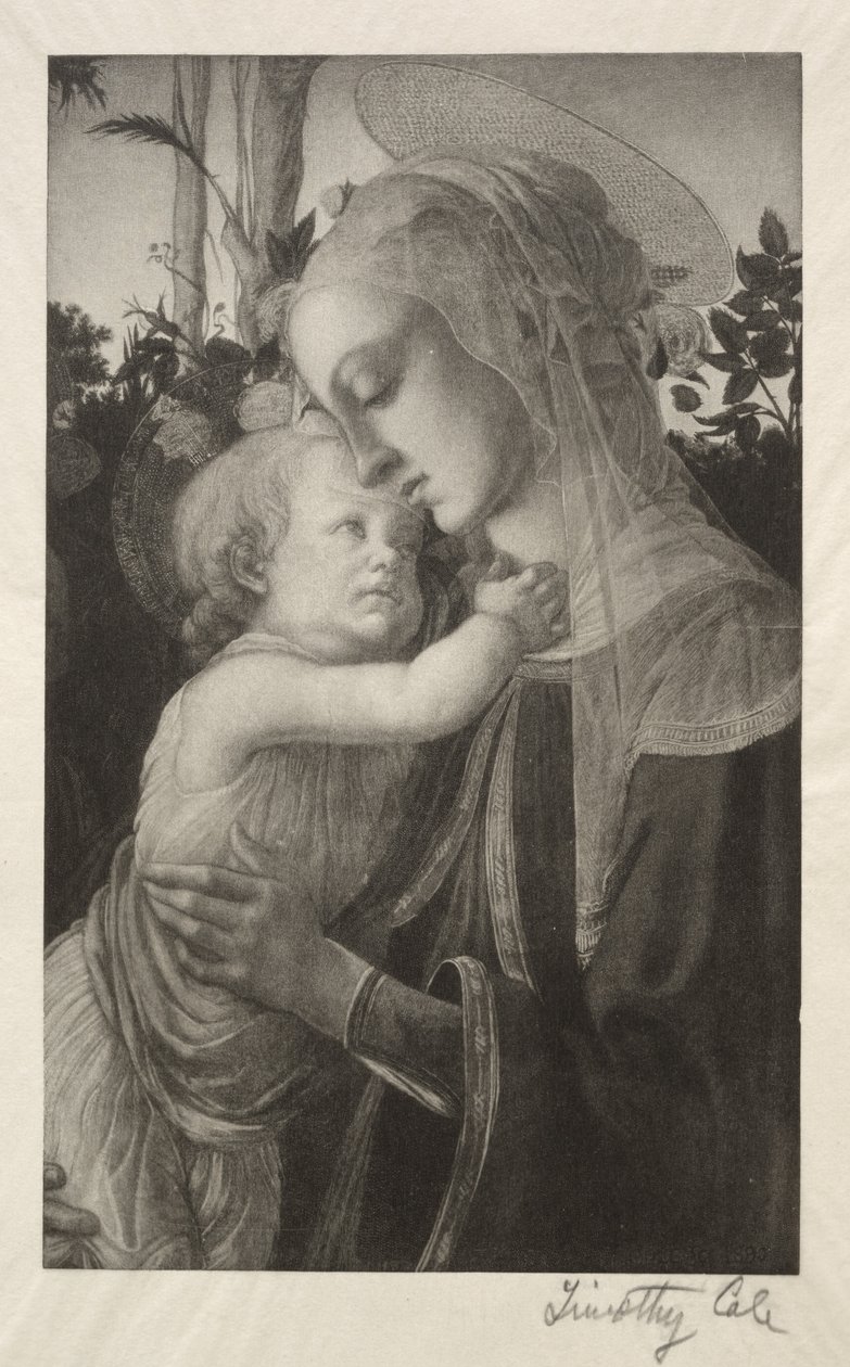 Gamle italienske mestre: Madonna og barn, 1890. af Timothy Cole