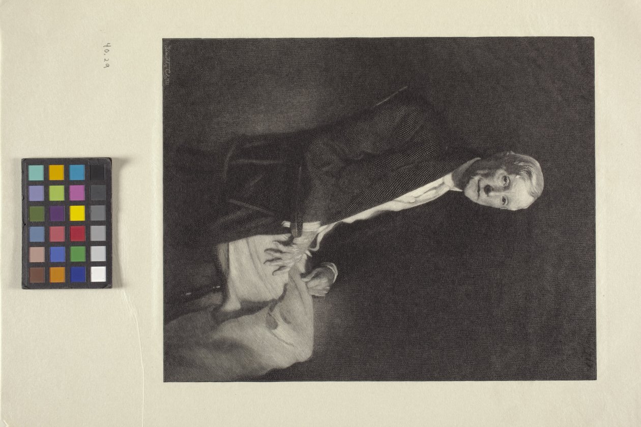 Portræt af John D. Rockefeller (blæk) af Timothy Cole