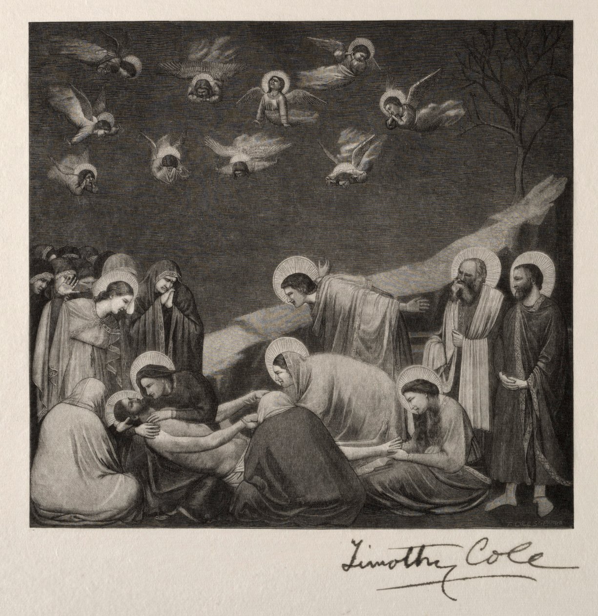 Begravelsen, 1887. af Timothy Cole
