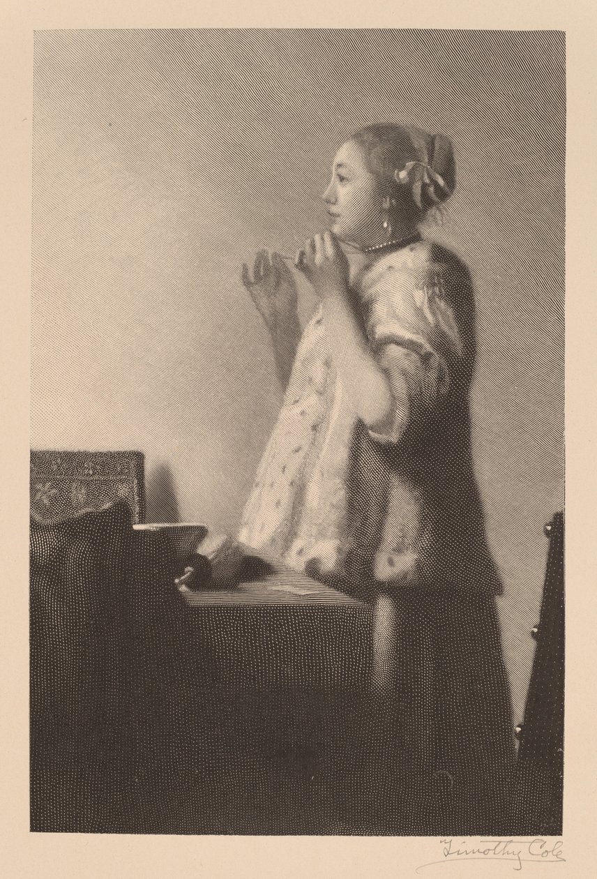 Perlehalskæden af Timothy Cole after Johannes Vermeer