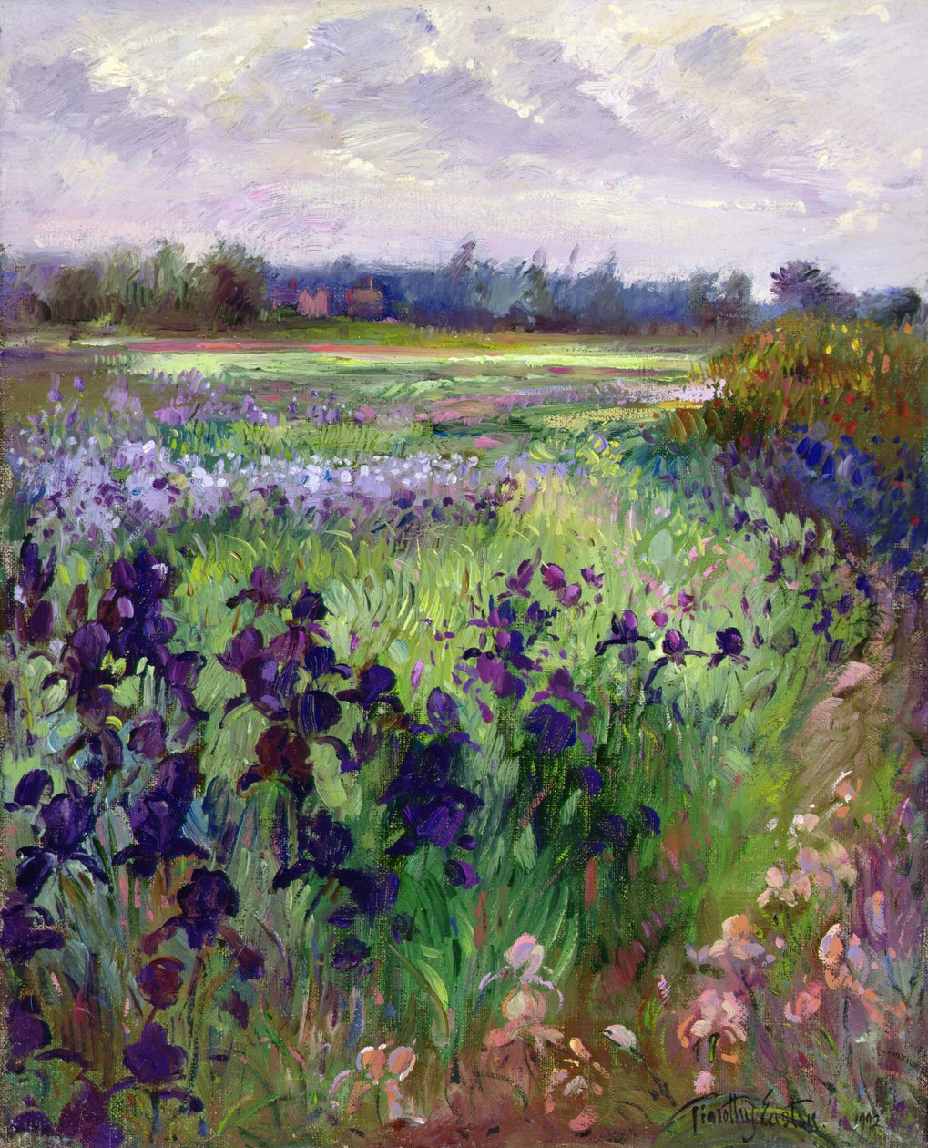 På tværs af Great Green, Burgate af Timothy Easton