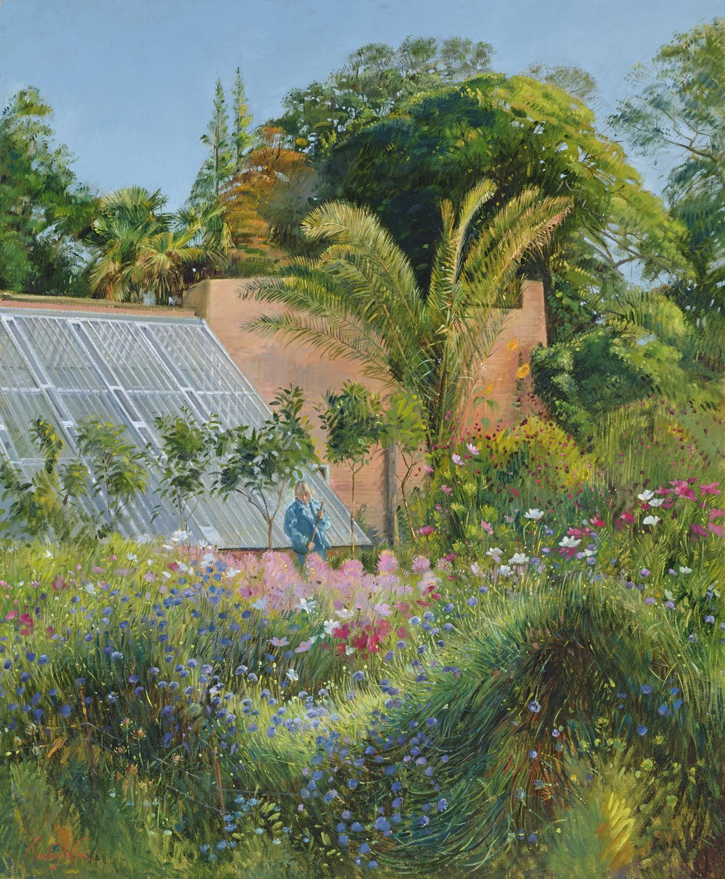 Kornblomstbølger ved Heligan af Timothy Easton