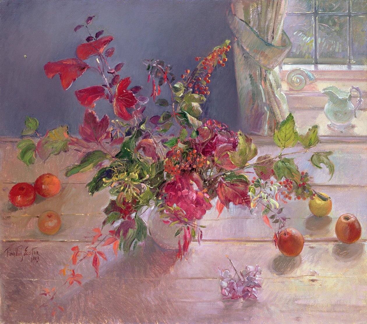 Honeysuckle and Berries, 1993 af Timothy Easton