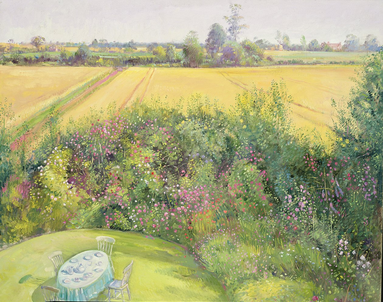 Roser og kornmark af Timothy Easton