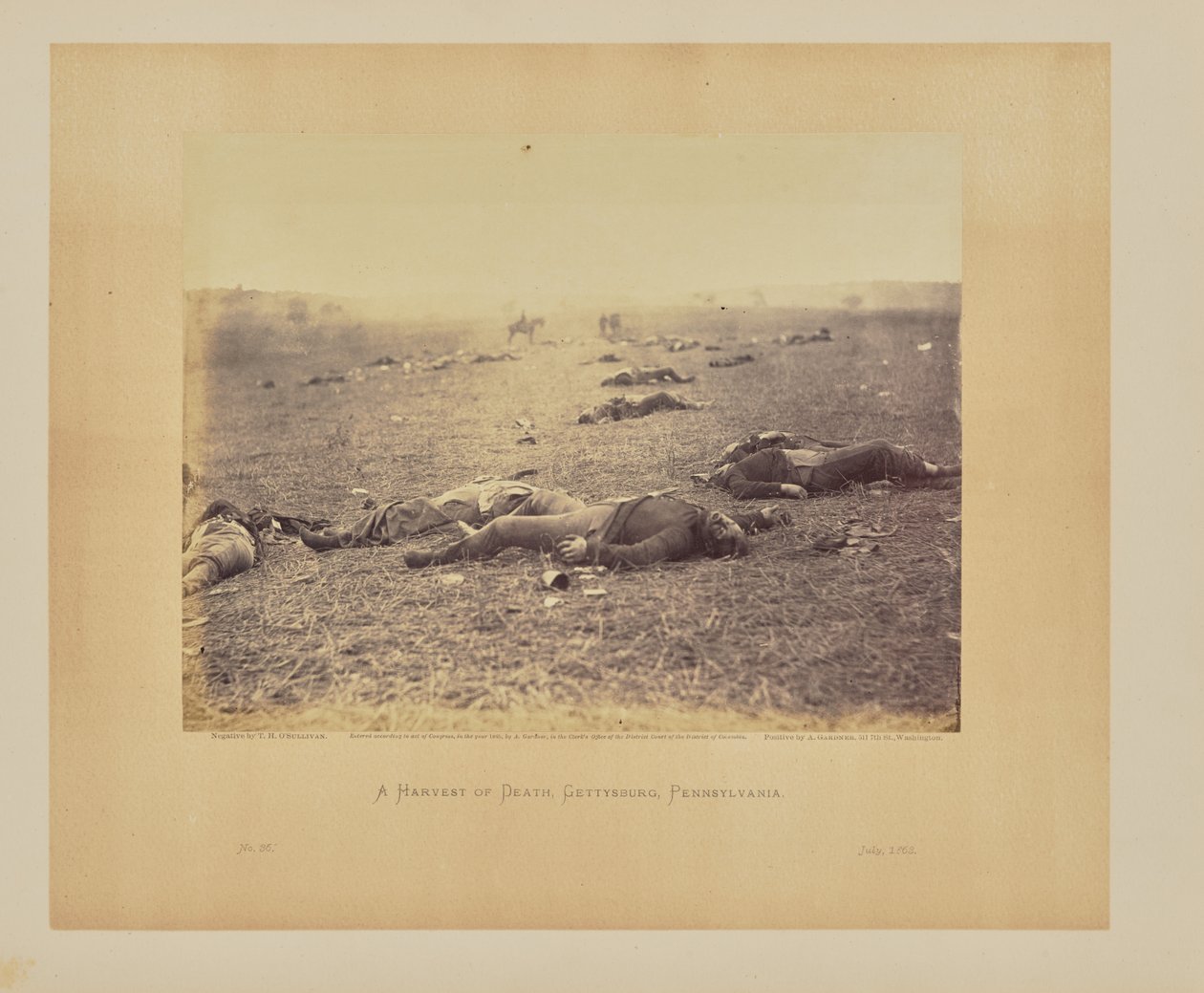 En høst af død, Gettysburg, Pennsylvania af Timothy H. OSullivan