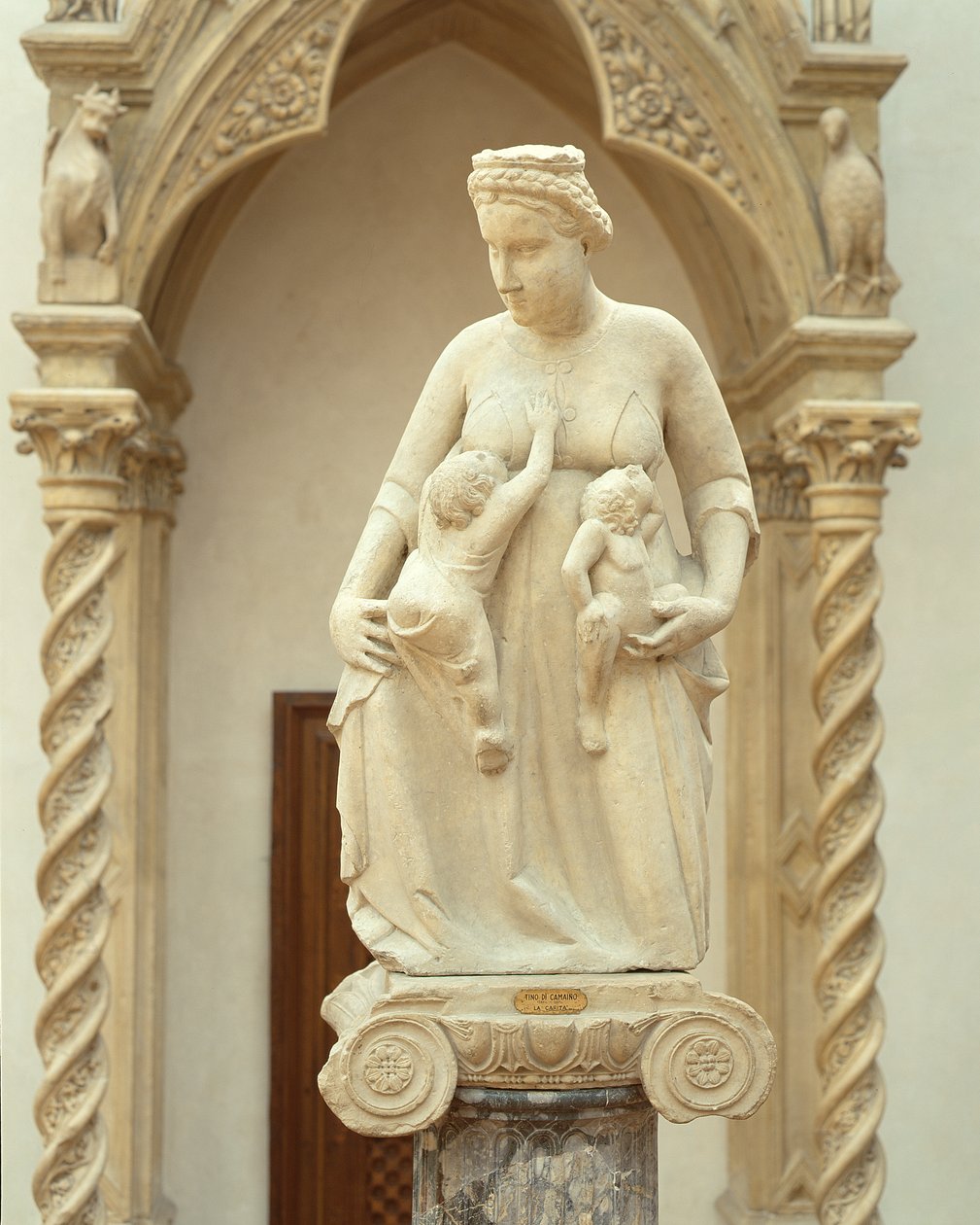 Charity, ca. 1320 (marmor) af Tino di Camaino