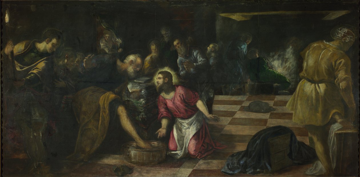 Kristus vasker disciplenes fødder af Tintoretto