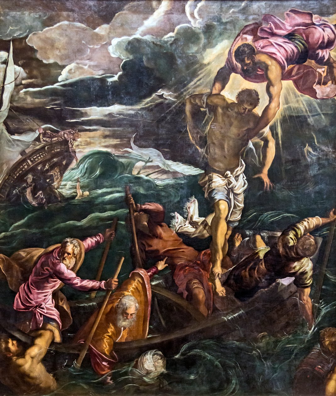 San Marco salva en buk under et skibsvrag af Tintoretto