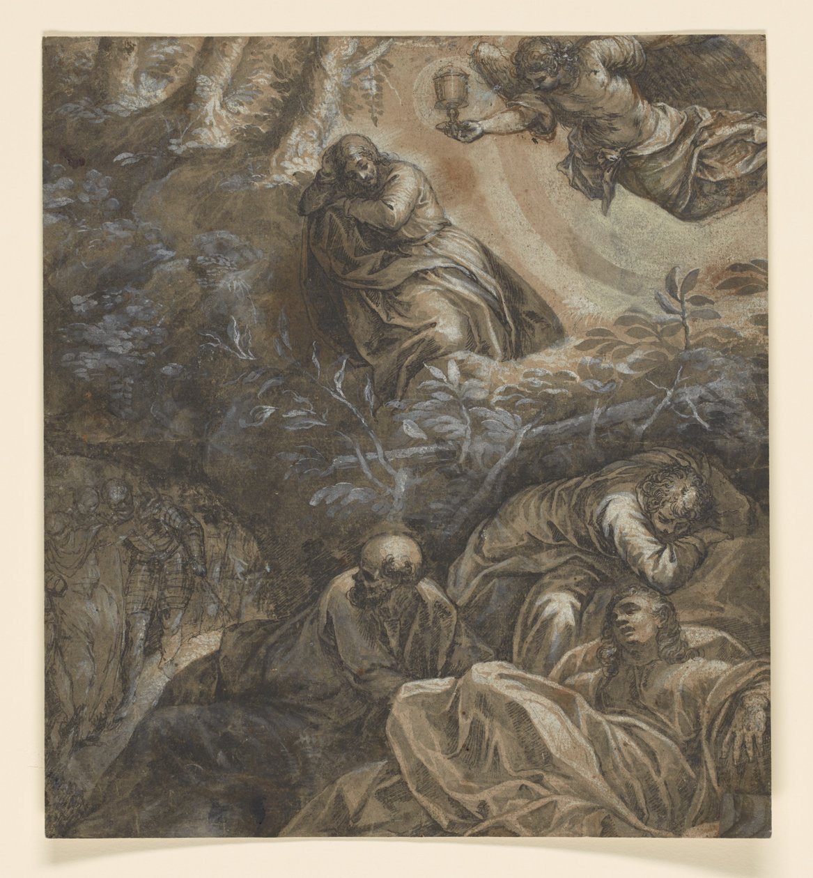 Kristus i Olivenhaven af Tintoretto