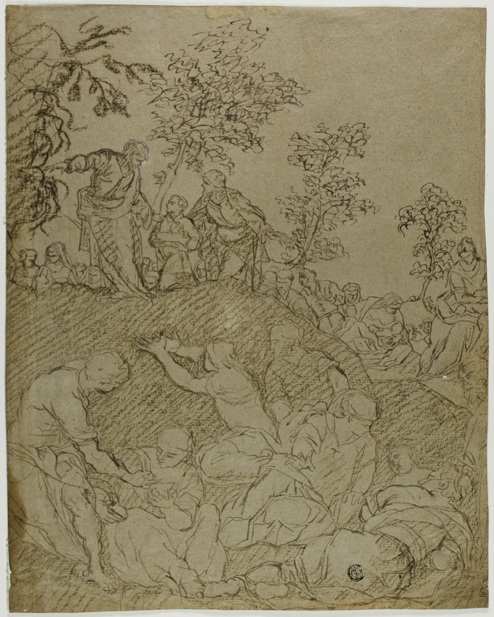 Miraklet med brødene og fiskene af Tintoretto
