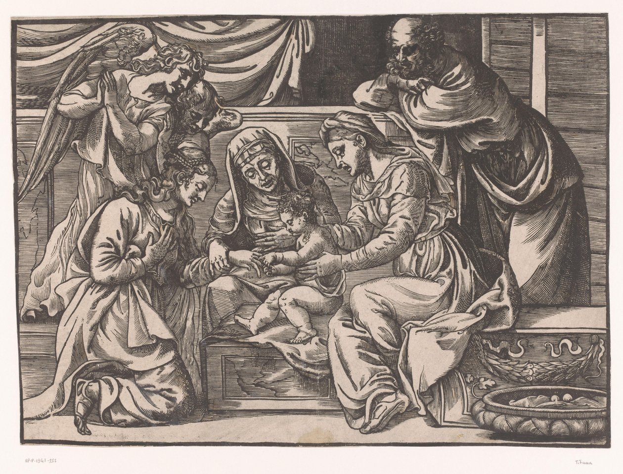 Saint Catherines mystiske ægteskab af Titiaan