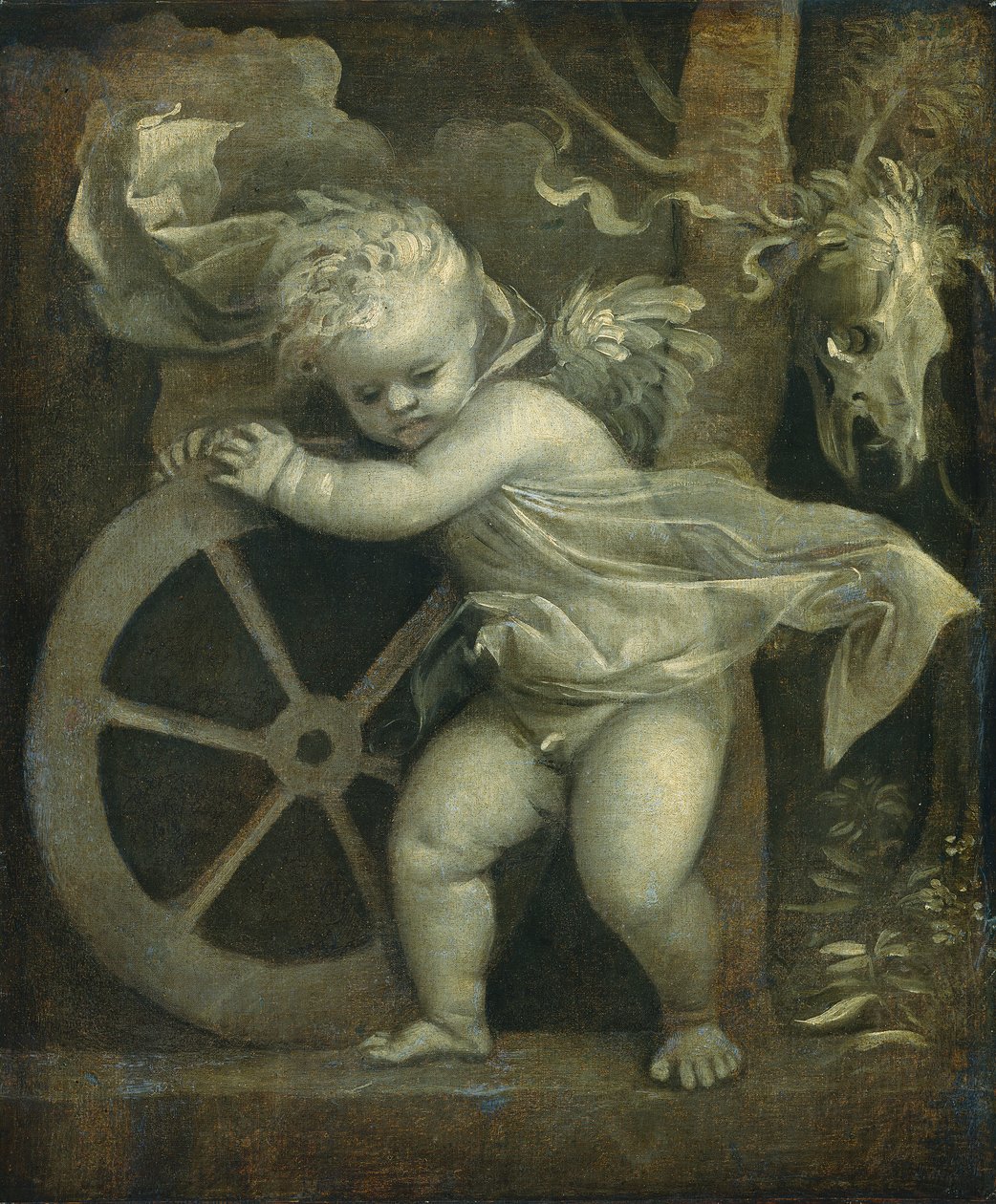 Amor med lykkehjulet, ca. 1520 af Tiziano Vecelli