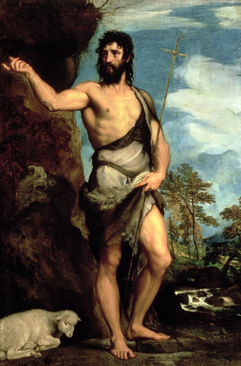 Johannes Døberen af Tiziano Vecelli