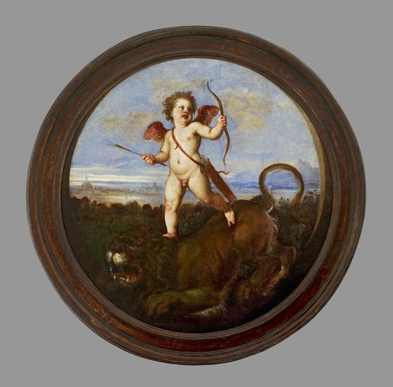 Kærlighedens triumf, ca. 1545 (olie på lærred, monteret på panel) af Tiziano Vecelli