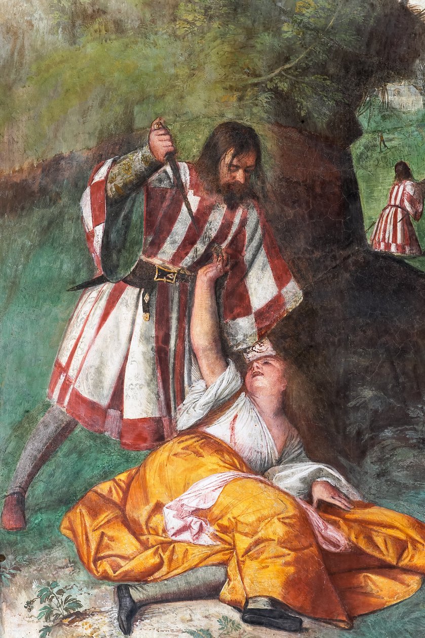 Den jaloux mands mirakel af Titian (c.1488 1576)