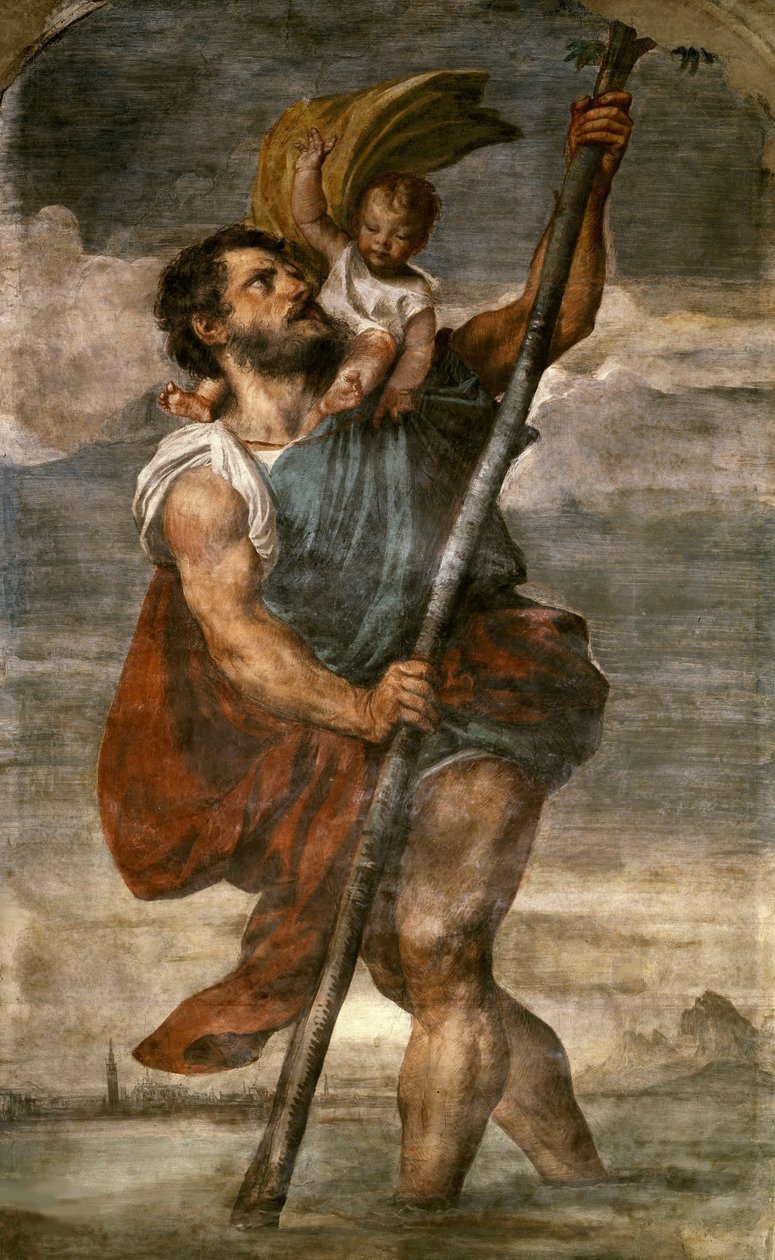 Sankt Christopher af Titian (c.1488 1576)