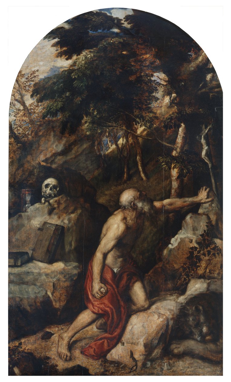Den angrende Sankt Jerome af Tiziano Vecelli