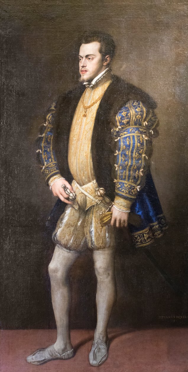Portræt af Filip II af Titian (c.1488 1576)