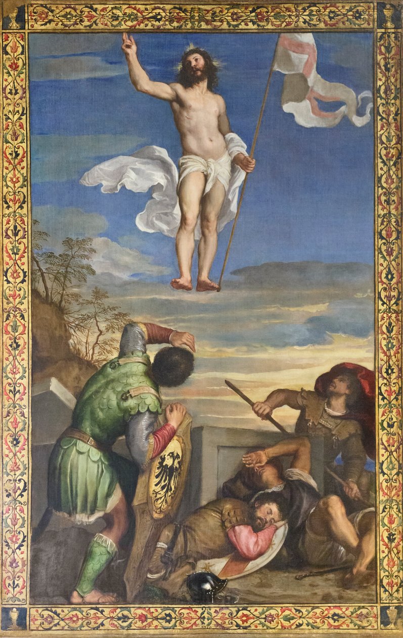 Jesu opstandelse af Titian (c.1488 1576)