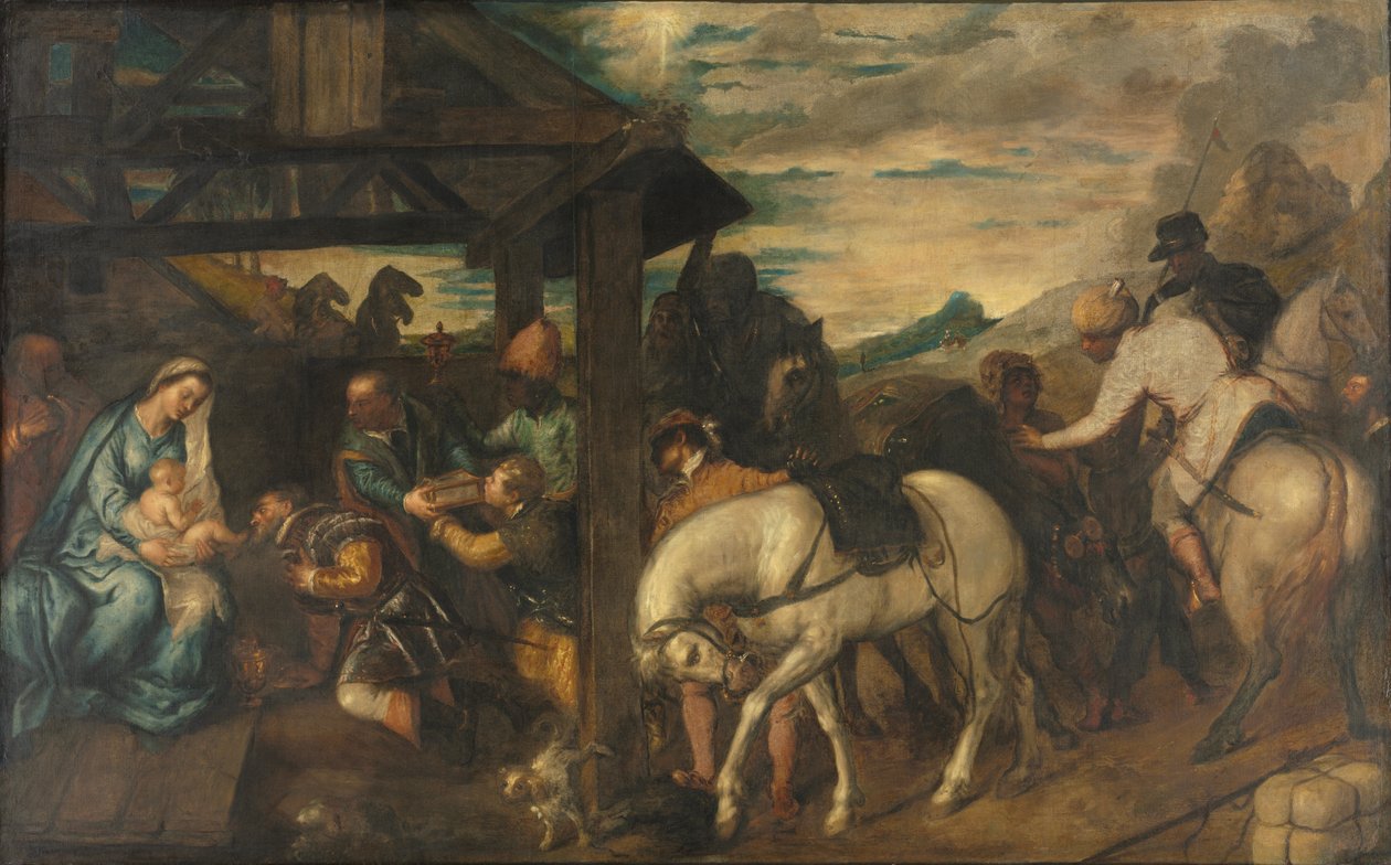 Tilbedelse af Magi af Titian