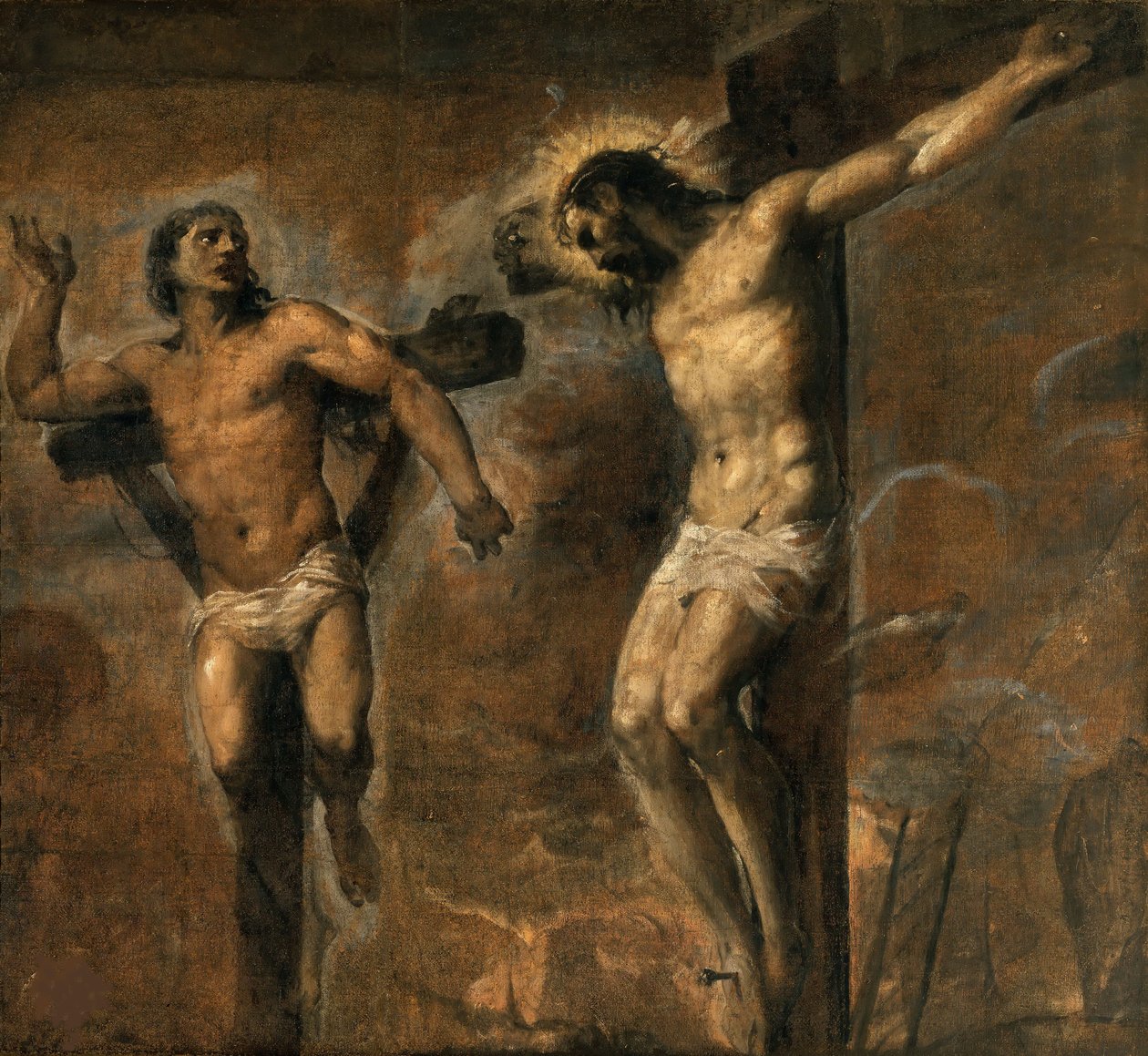 Kristus og den gode tyv, ca 1565-1570. af Titian