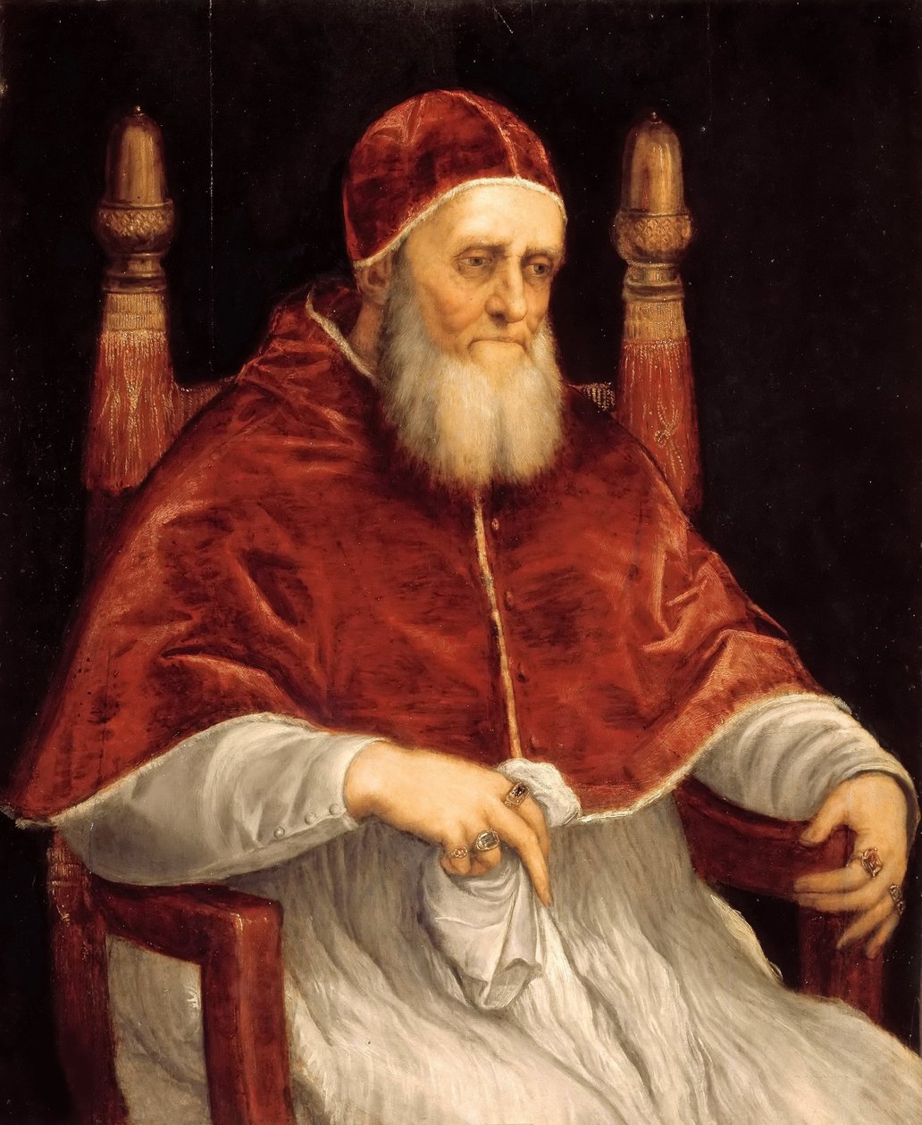 Portræt af pave Julius II, 1545-1546. af Titian