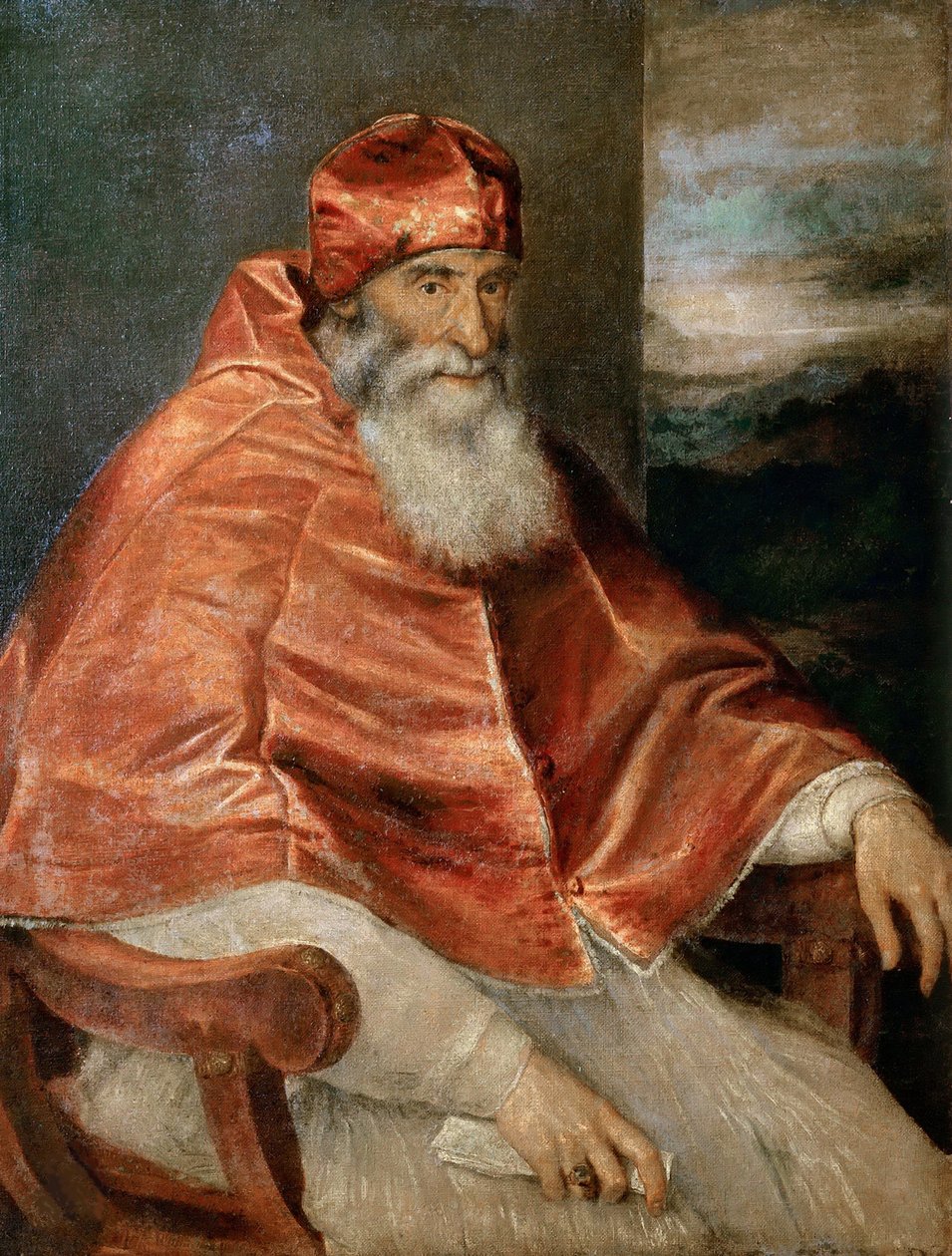 Portræt af pave Paul III. af Titian