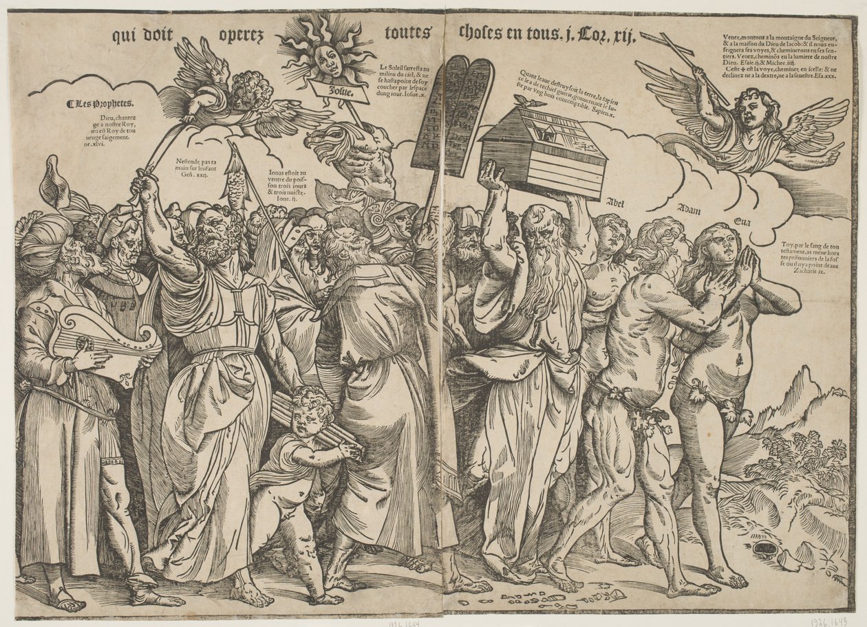 Profeterne I og Adam og Eva, ca. 1511 af Tiziano Vecelli