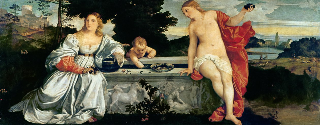 Hellig og profan kærlighed, ca. 1515 af Tiziano Vecelli