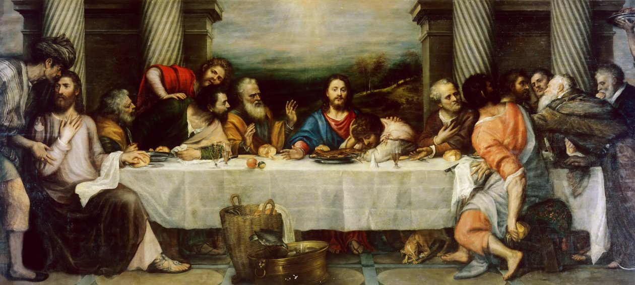 Den sidste nadver, 1557-1564. af Titian