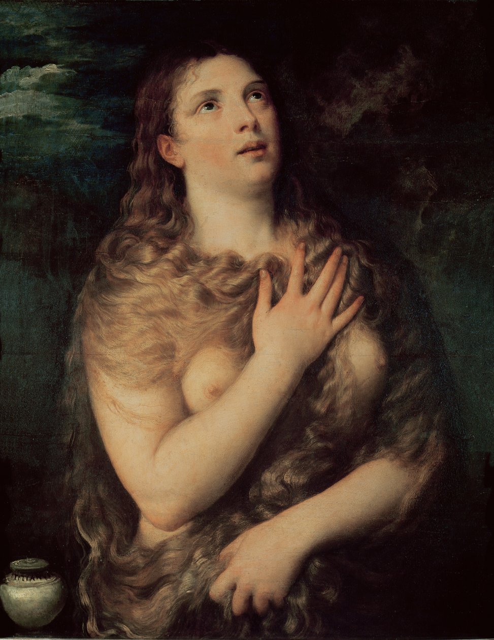 Maria Magdalene af Tiziano Vecelli