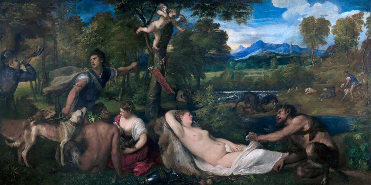 Pardo Venus eller Jupiter og Antiope af Tiziano Vecelli