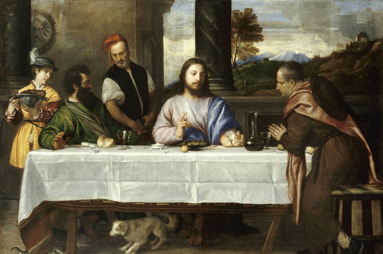 Pilgrimme fra Emmaus af Tiziano Vecelli