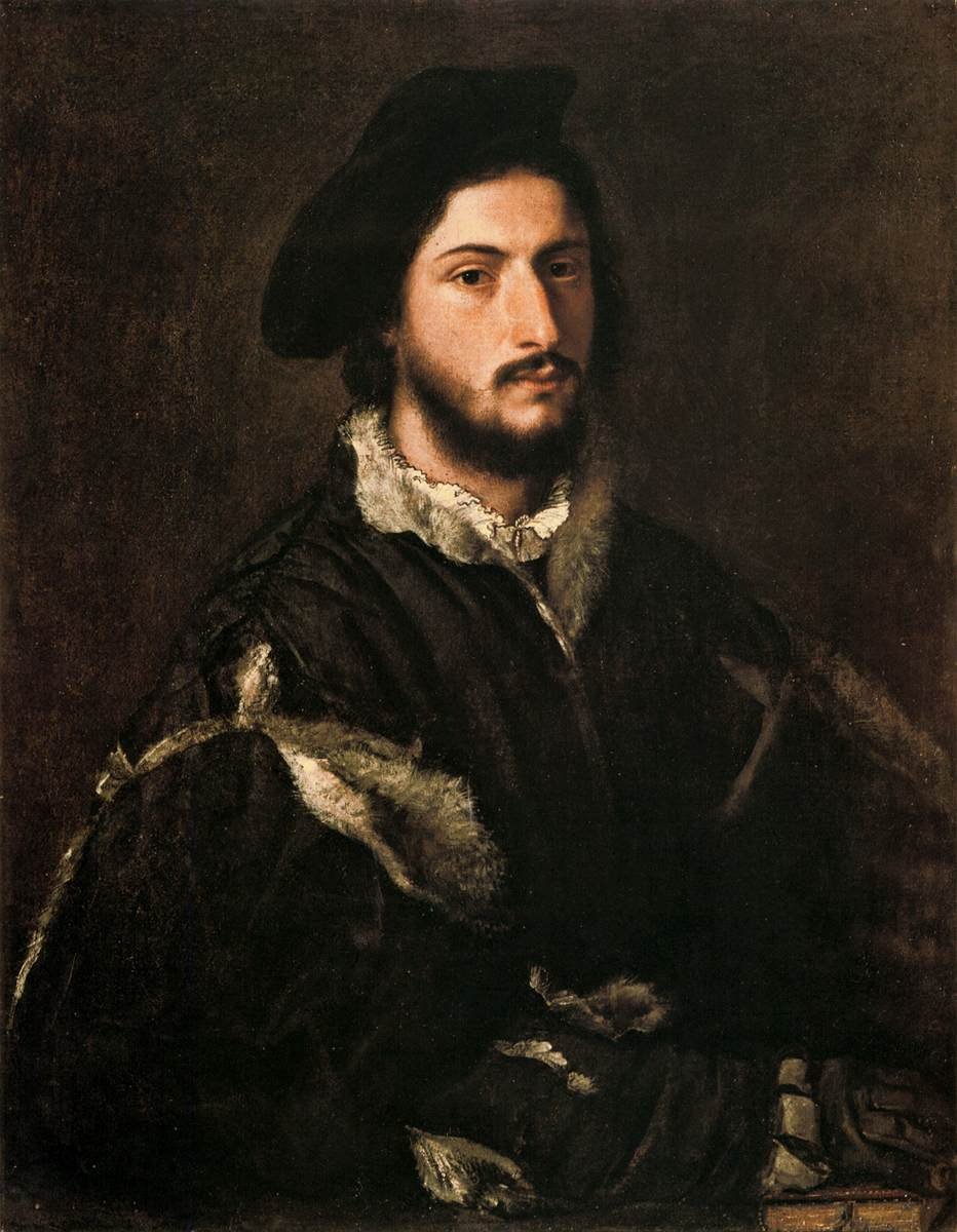Portræt af Vicenzo Mosti af Tiziano Vecelli