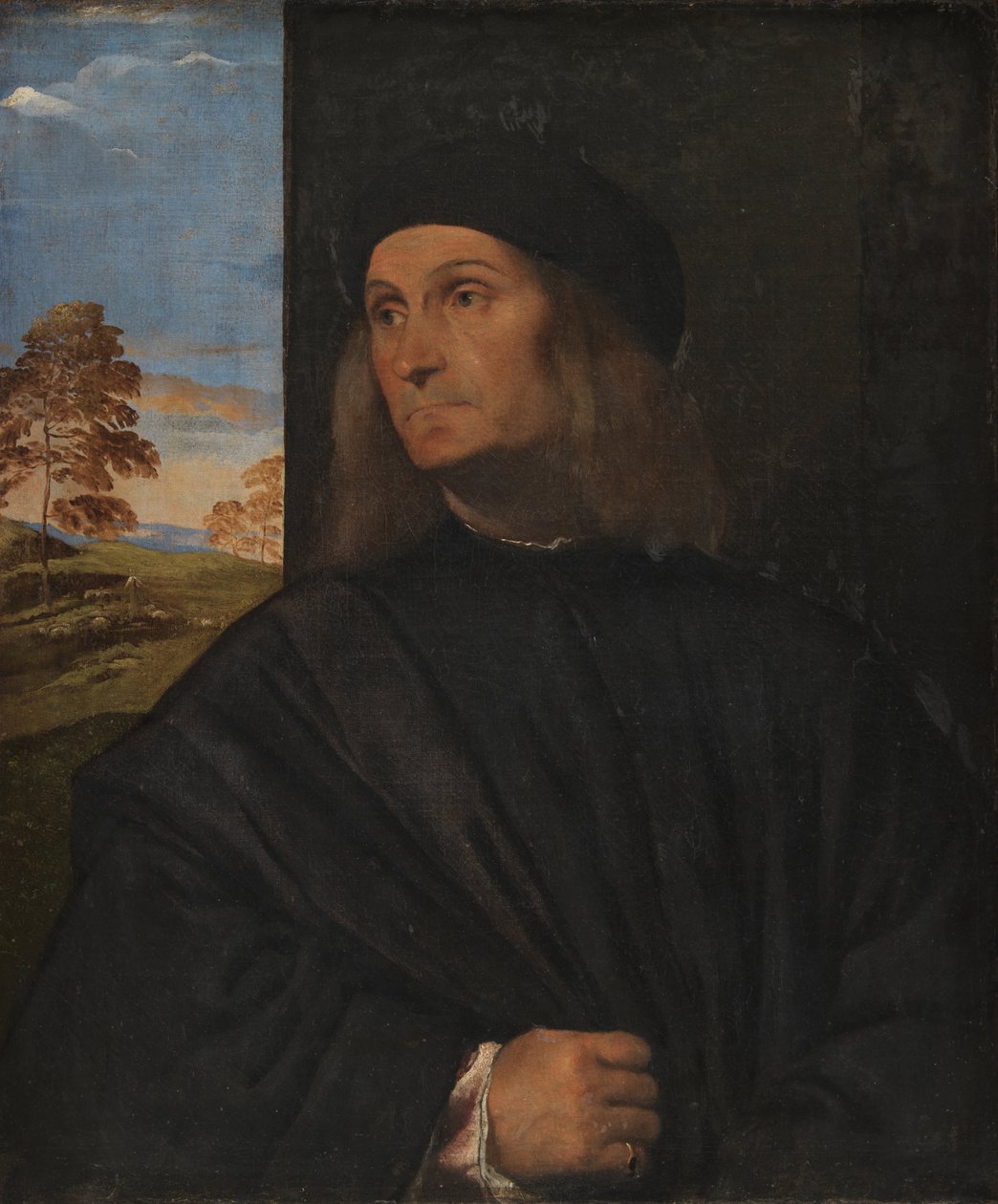 Portræt af den venetianske maler Giovanni Bellini af Tiziano Vecelli