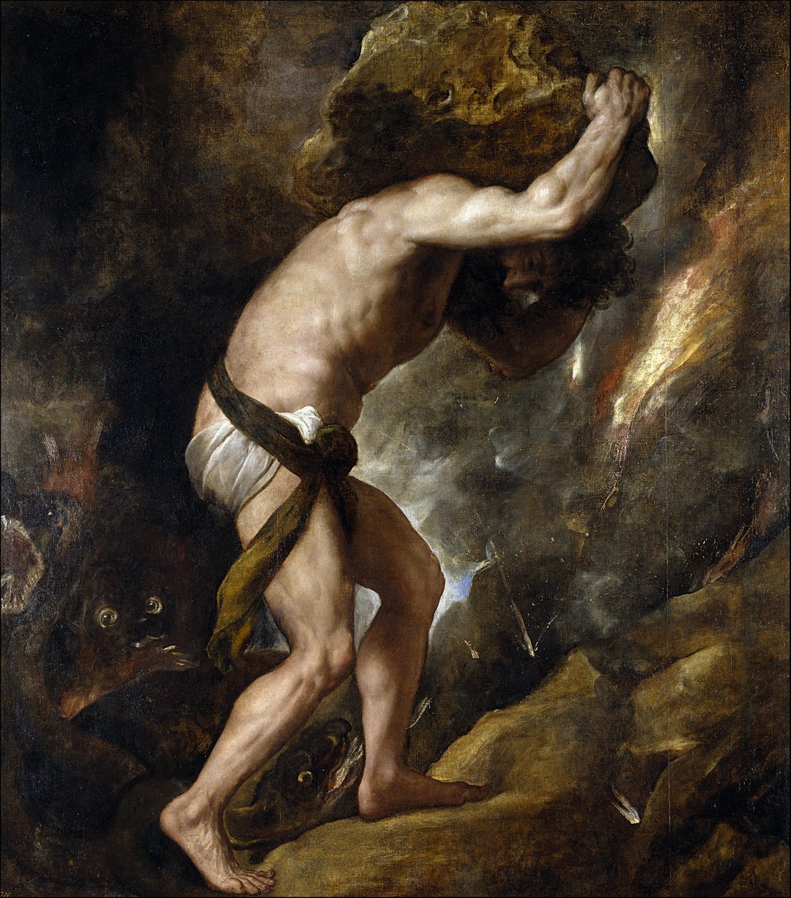 Sisyfos af Tiziano Vecelli