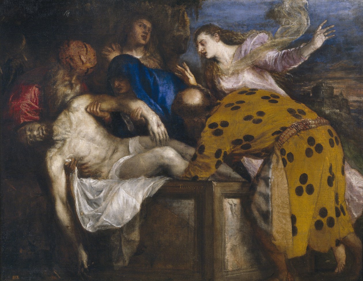 Kristi gravlæggelse, 1572 af Tiziano Vecelli