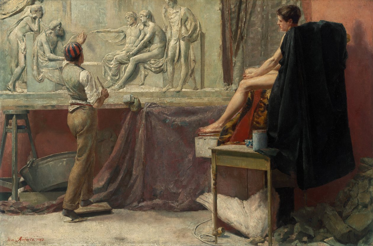 Billedhuggerstudiet af Tom Roberts