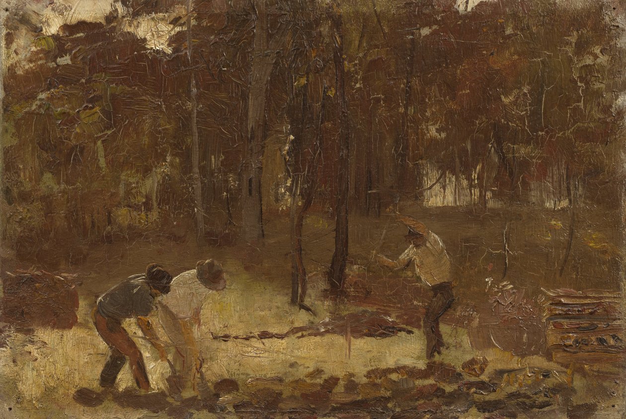 Drejning af jorden (skitse til kulfyrerne) af Tom Roberts